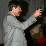 Man presenting a toast