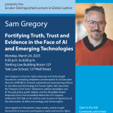 Gruber Distinguished Lecture in Global Justice by Sam Gregory